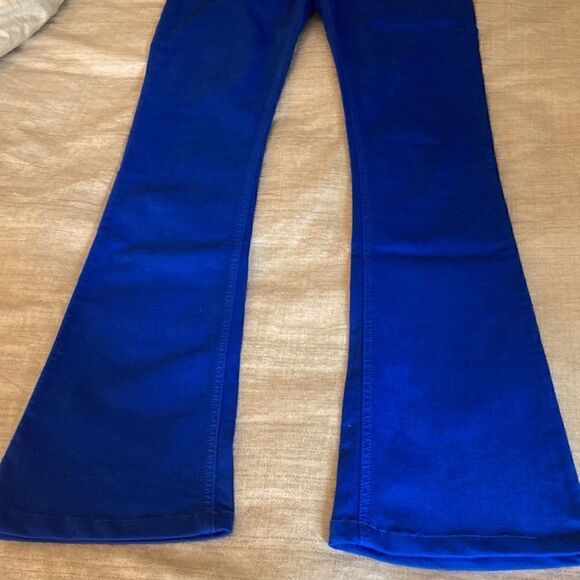 Rag & Bone Elephant Bell Flare Bottom Bright Blue Woman’s Jeans. Size 24. - Picture 4 of 8